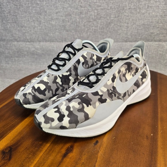 Nike Zoom Fly 5 Men's Running Shoes Camo Gray White Black Size 10.5 A03093-100 - Picture 3 of 14